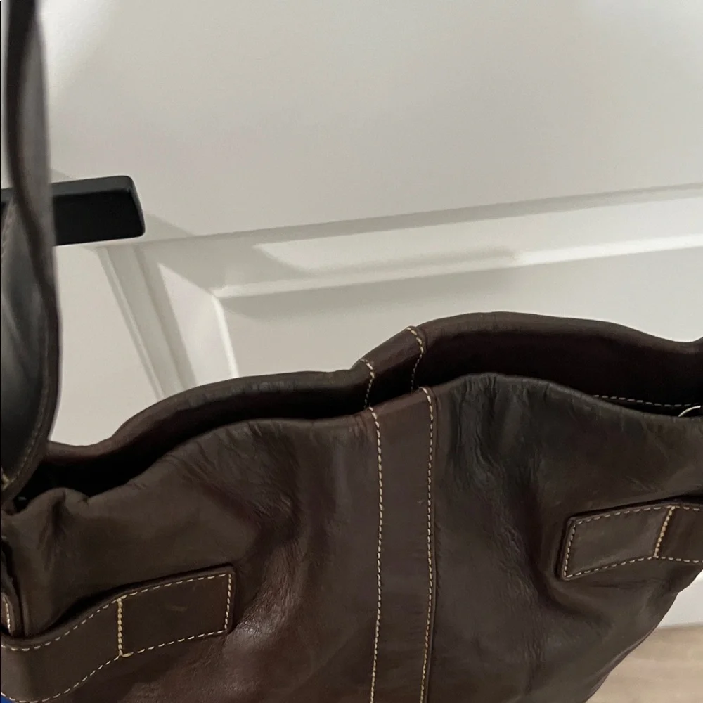 Vintage Coach Y2K Brown Leather Soho Duffle Shoulder/Crossbody Bag 1452